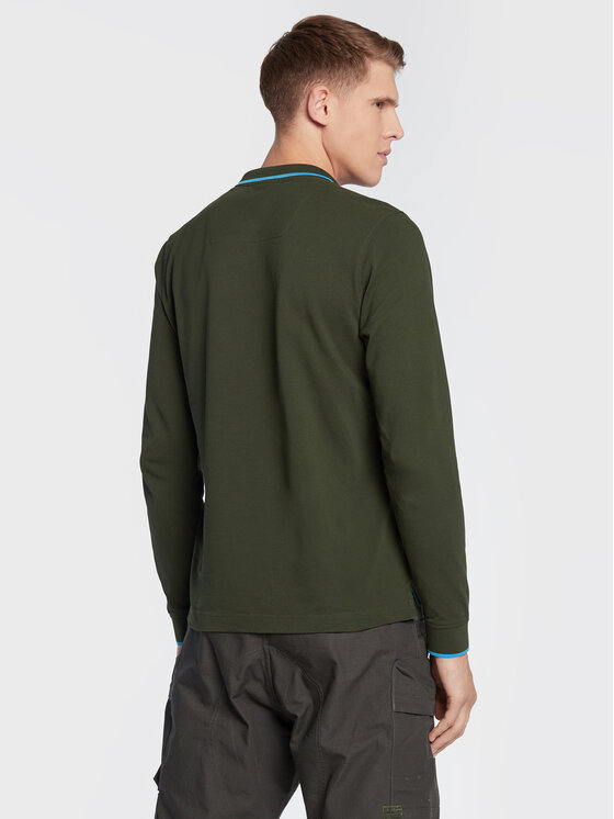 Aeronautica Militare Aeronautica Militare Тениска с яка и копчета 222PO1653P82 Зелен Regular Fit