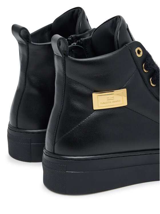 Elisabetta Franchi Elisabetta Franchi Bokacsizma High Top Lace Up F4-A9E-0362-1251930 D Fekete