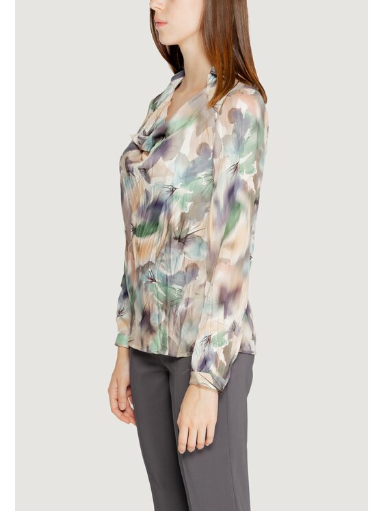 Rinascimento Rinascimento Blusa CFC0119905003 Verde Shirt Fit