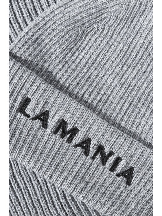 La Mania La Mania Czapka MERINOWOOL HAT 2 Szary