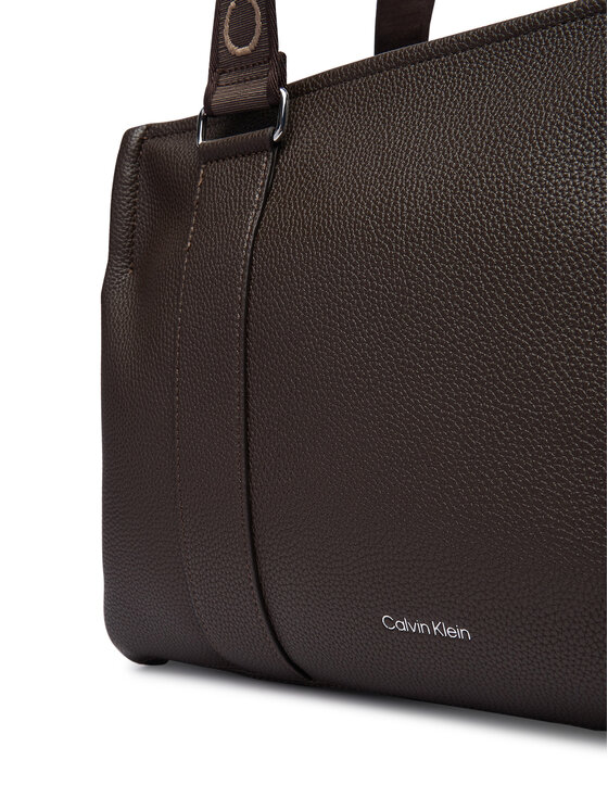 Calvin Klein Calvin Klein Geantă Webbing Adj Strap Tote LV04F3644G Maro