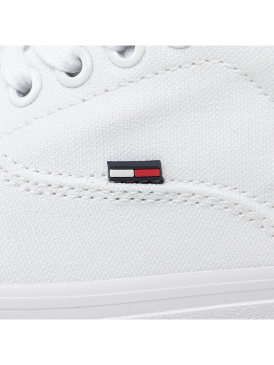 Tommy Jeans Tommy Jeans Πάνινα παπούτσια Classic Tommy Jeans Sneaker EN0EN00986 Λευκό