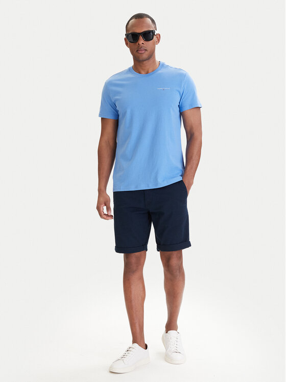 Tommy Jeans Tommy Jeans Póló Linear Chest DM0DM21780 Kék Slim Fit