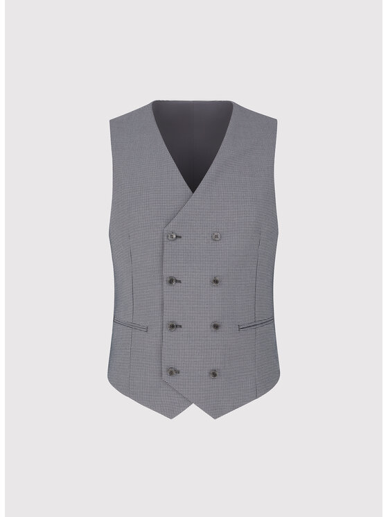 Pako Lorente Pako Lorente Kamizelka garniturowa P26SF-8X-004 Szary Slim Fit