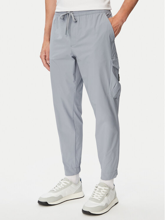 BOSS BOSS Kargo hlače T_Urbanex-CargoLight 50508339 Temno siva Tapered Fit