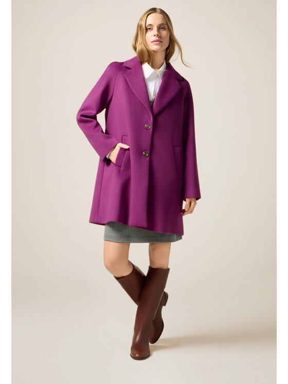 Oltre Oltre Cappotto invernale 8164J000236N009 Viola Baggy Fit