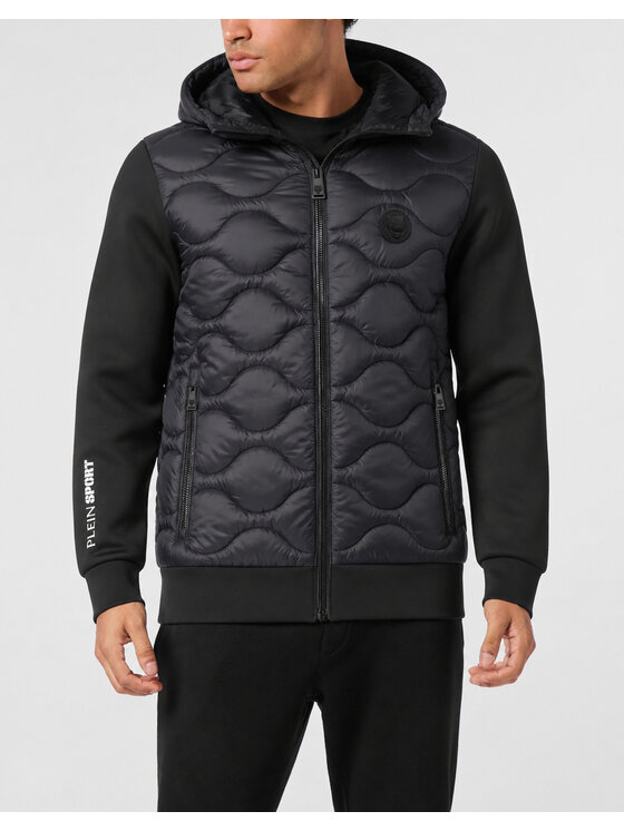 Plein Sport Plein Sport Vatovaná bunda 24015 Černá Regular Fit