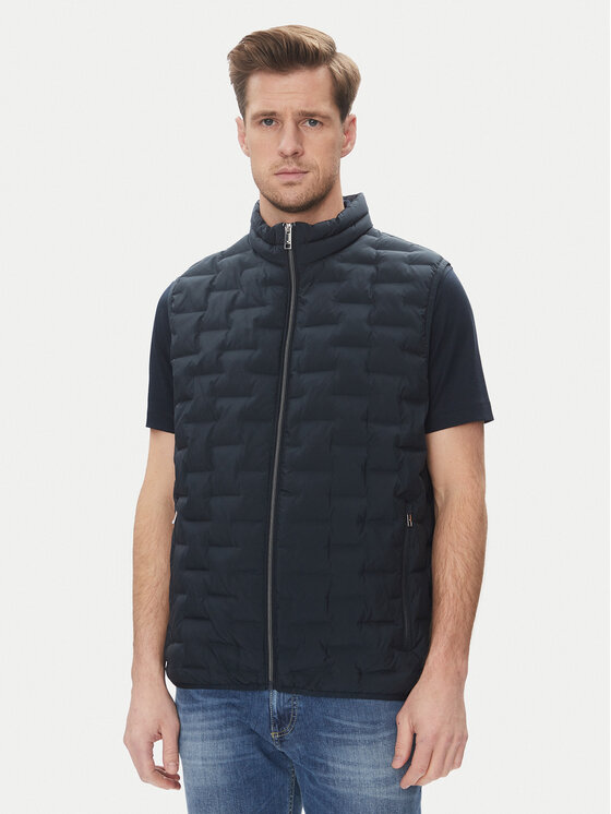 Bugatti Športová vesta 8800 75148C Tmavomodrá Regular Fit