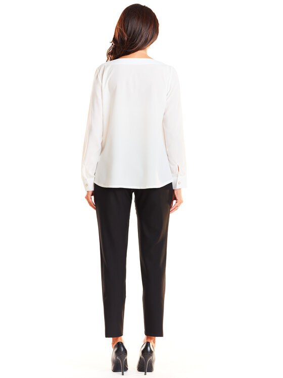 Awama Awama Koszula A251 Écru Basic Fit