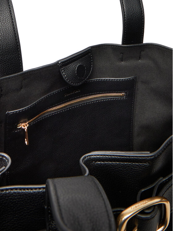 Calvin Klein Calvin Klein Borsetta Buckle Medium Tote LV04F3294G Nero