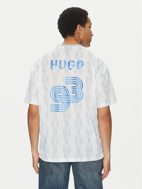 HUGO HUGO Tricou Notbal 50536080 Alb Oversize