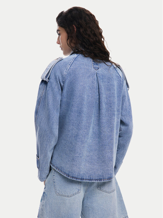 Desigual Desigual Jeansová bunda Ontario 25SWED57 Modrá Regular Fit