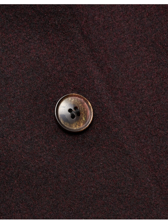 Borgio Borgio Płaszcz seveso Bordowy Classic Fit