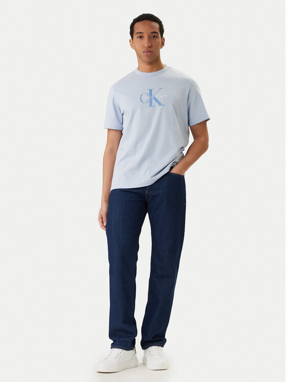 Calvin Klein Jeans Calvin Klein Jeans T-Shirt Hero Monologo LV04RB862G Błękitny Regular Fit