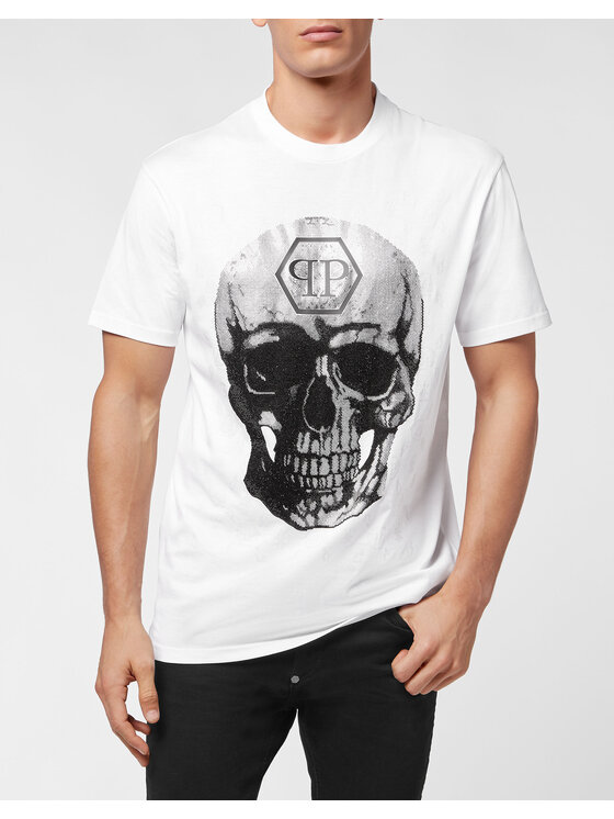 PHILIPP PLEIN PHILIPP PLEIN T-shirt 3489 Bianco Regular Fit