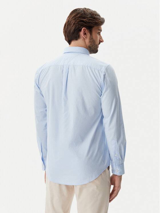 Tommy Hilfiger Tommy Hilfiger Camicia Core Flex MW0MW39988 Celeste Regular Fit