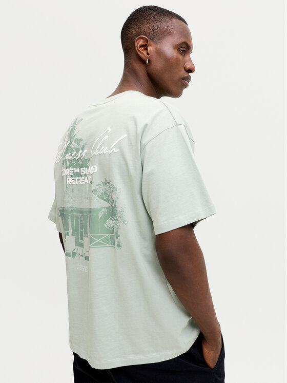 Jack & Jones Jack & Jones Tričko Eterna 12295544 Svetlo zelená Loose Fit