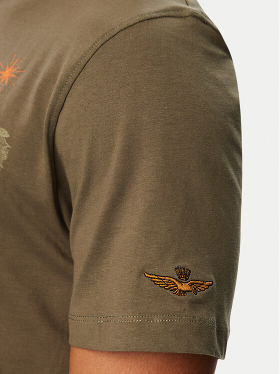 Aeronautica Militare Aeronautica Militare T-Shirt 262TS2579UJ00750 Χακί Regular Fit