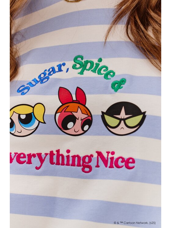 NAOKO NAOKO S dlhými rukávmi Powerpuff Girls Modrá Regular Fit