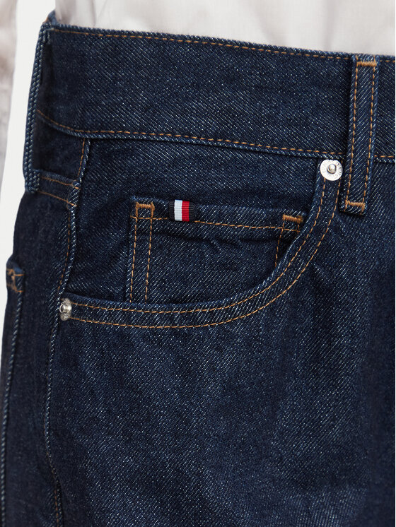 Tommy Hilfiger Tommy Hilfiger Džinsai Indie WW0WW48567 Tamsiai mėlyna Wide Leg