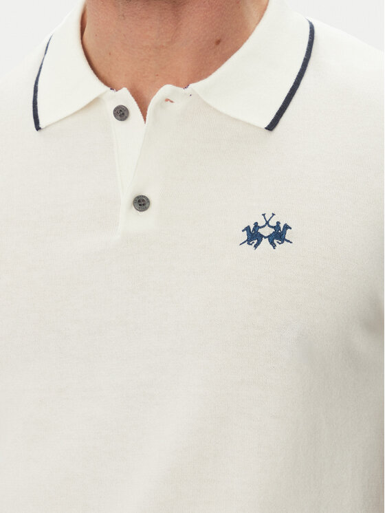 La Martina La Martina Polo Austin MAS001 YC041 Bianco Regular Fit