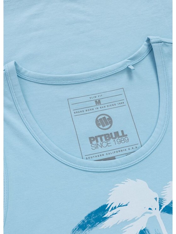 PITBULL PITBULL Tank top PALMS Niebieski Regular Fit