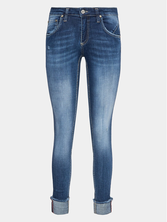 Please Jeans hlače P1HSYR7W5L Modra Slim Fit