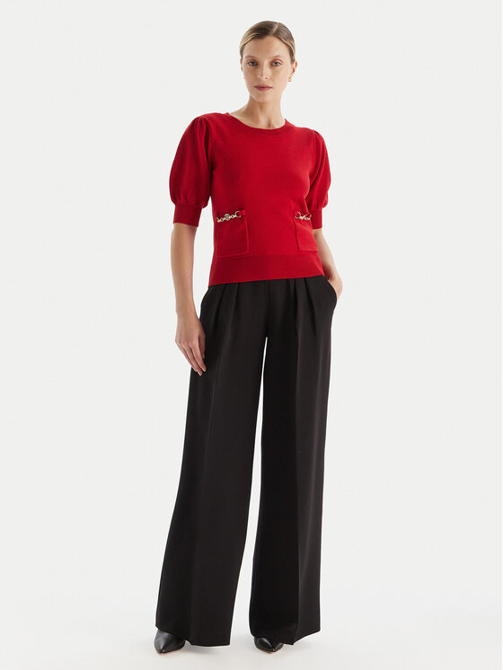 Fracomina Fracomina Sweter FR25WT7019K55601 Czerwony Slim Fit