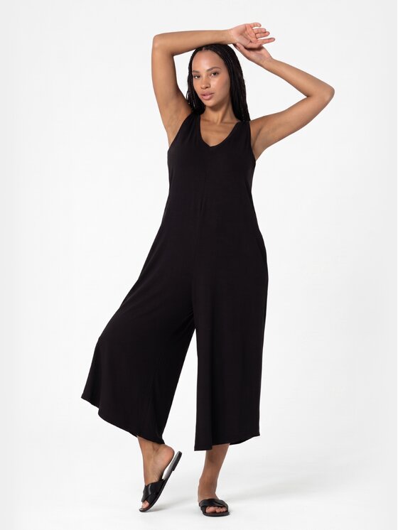 BASICLO BASICLO Kombinezon W-2170 Czarny Loose Fit