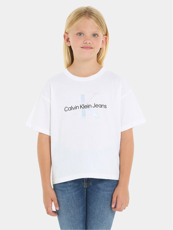 Calvin Klein Jeans Tričko Serenity IG0IG02434 Biela Boxy Fit
