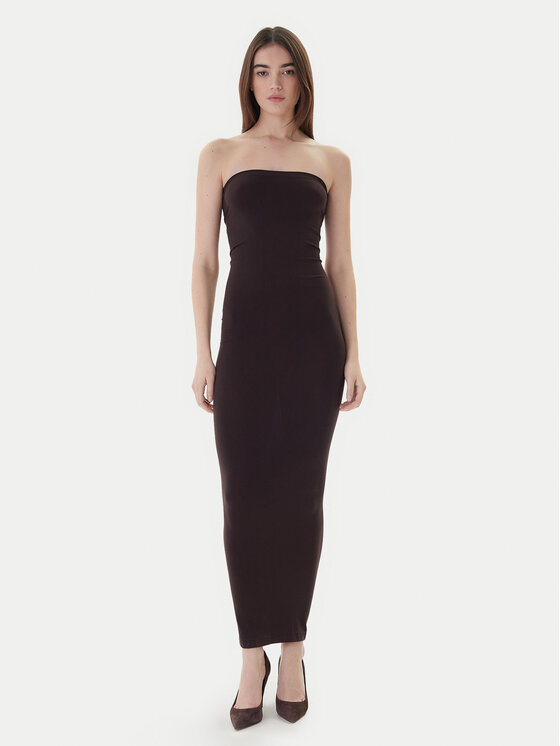 Wolford Wolford Večerné šaty 50795 Hnedá Slim Fit