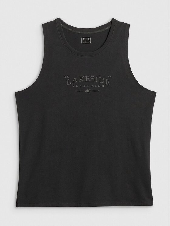 4F 4F Tank top 4FRSS26TSLEM331-20S Czarny Regular Fit