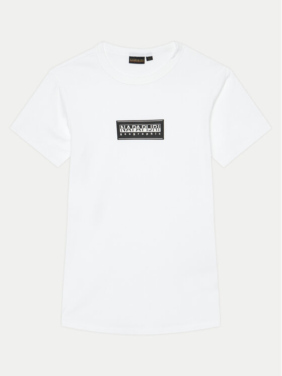 Napapijri Napapijri T-shirt S-Chamois NP0A4HYL D Bijela Regular Fit