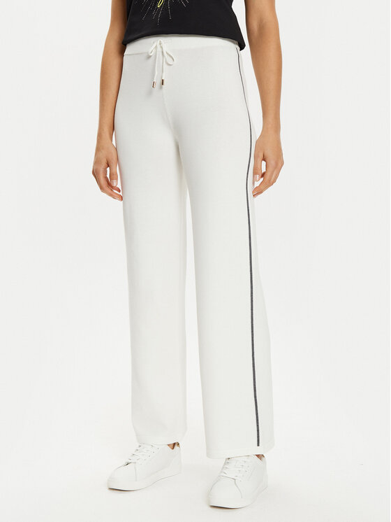 Liu Jo Sport Liu Jo Sport Pantaloni di tessuto TF4315 MS63L Bianco Regular Fit