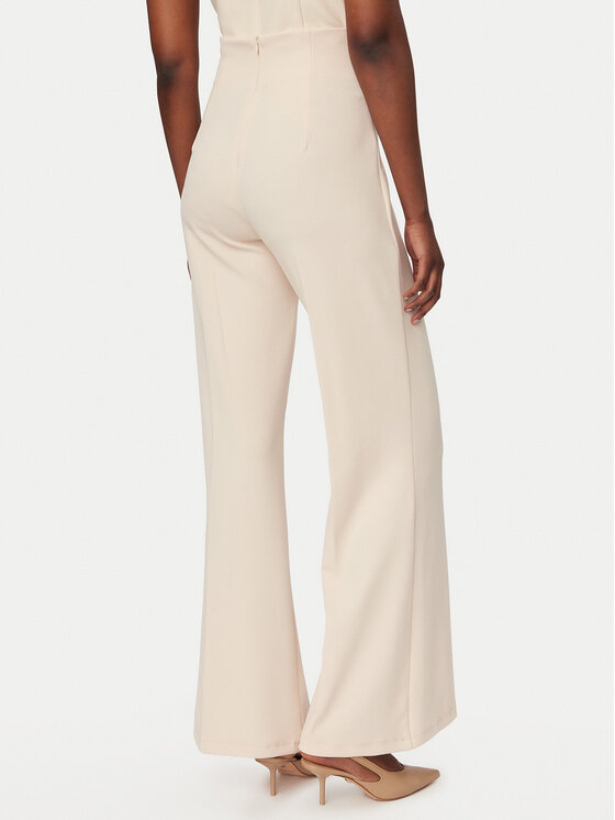 Rinascimento Rinascimento Штани палаццо CFC0020264002 Бежевий Flare Fit