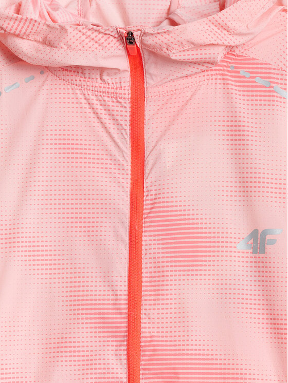 4F 4F Kurtka do biegania JOY MOTION Koralowy Regular Fit