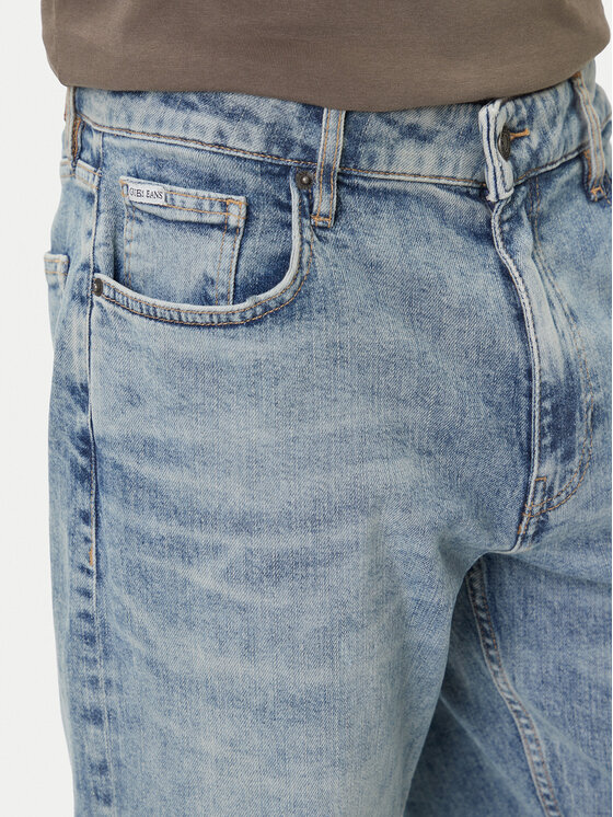 Guess Jeans Guess Jeans Džínsy M5BA1B D002B Modrá Straight Fit