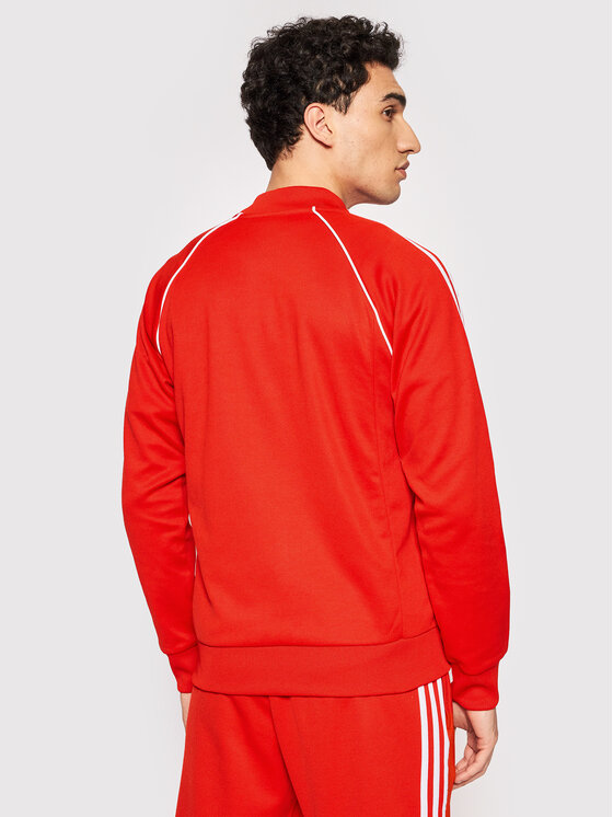 Felpa adicolor Classics H06711 Rosso Regular Fit