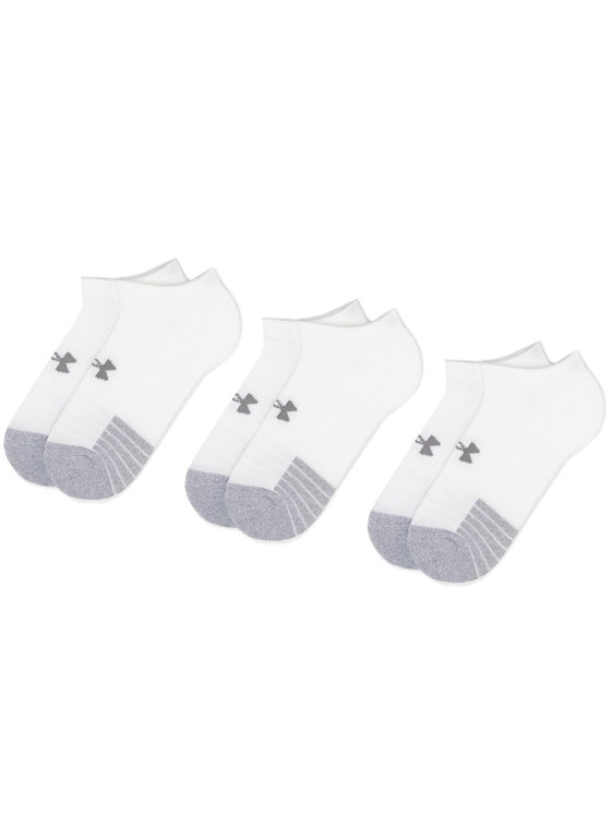 Under Armour Under Armour Къси чорапи Heatgear No Show Sock 1346755-100 Бял