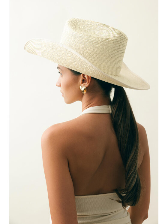 Paris+Hendzel Paris+Hendzel Kapelusz Off White Cowboy Hat Beżowy