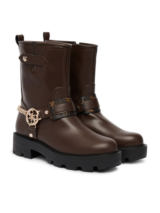 Guess Guess Botki FLFYAZ ELE10 Brązowy