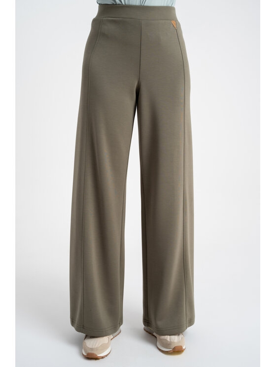 CLICK CLICK Spodnie materiałowe 30-333 Khaki Regular Fit