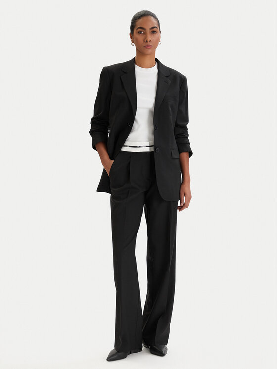 KARL LAGERFELD KARL LAGERFELD Zakó B1W14012 Fekete Relaxed Fit