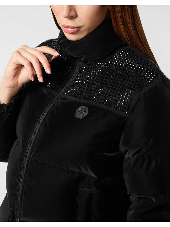 PHILIPP PLEIN PHILIPP PLEIN Kurtka puchowa 26397 Czarny Regular Fit