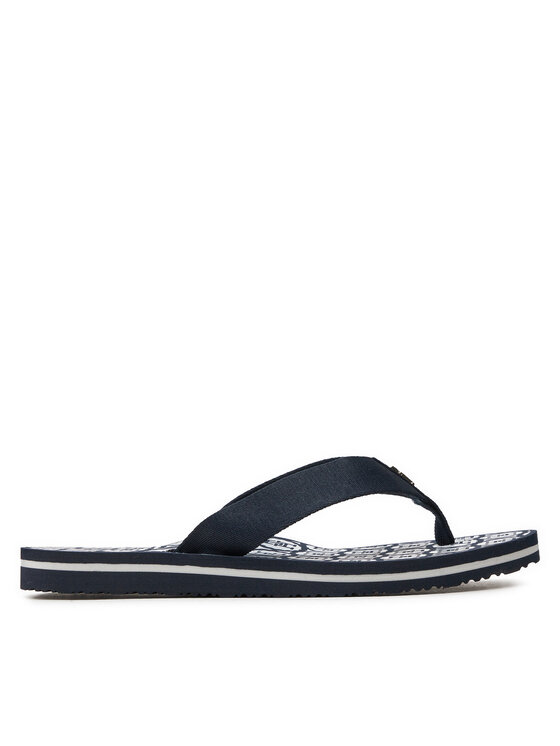 Tommy Hilfiger Tommy Hilfiger Žabky Th Emblem Beach Sandal FW0FW07900 Tmavomodrá