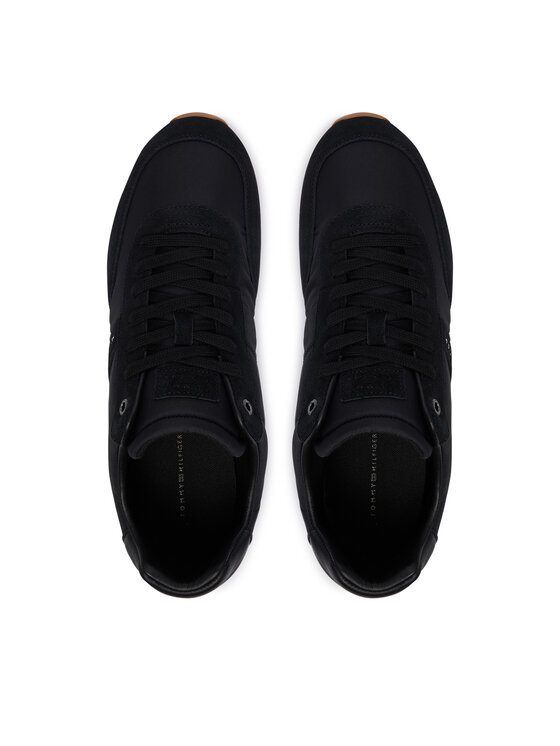 Tommy Hilfiger Tommy Hilfiger Сникърси Th Lo Run Icon Summer Mix FM0FM05905 Черен