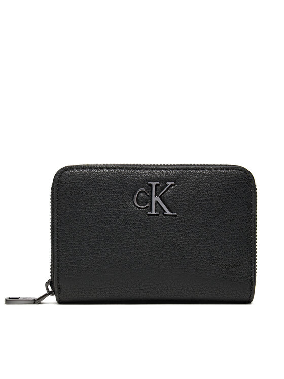 Calvin Klein Jeans Majhna ženska Denarnica Minimal Monogram Med K60K612262 Črna