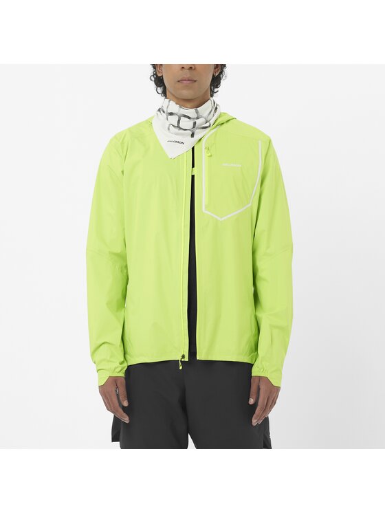 Salomon Salomon Kurtka do biegania BONATTI PRO M Zielony jasny Regular Fit