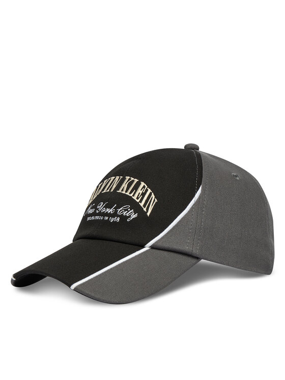 Calvin Klein Calvin Klein Czapka z daszkiem Two Tone Seasonal Graphic Cap LV04D5088G Czarny