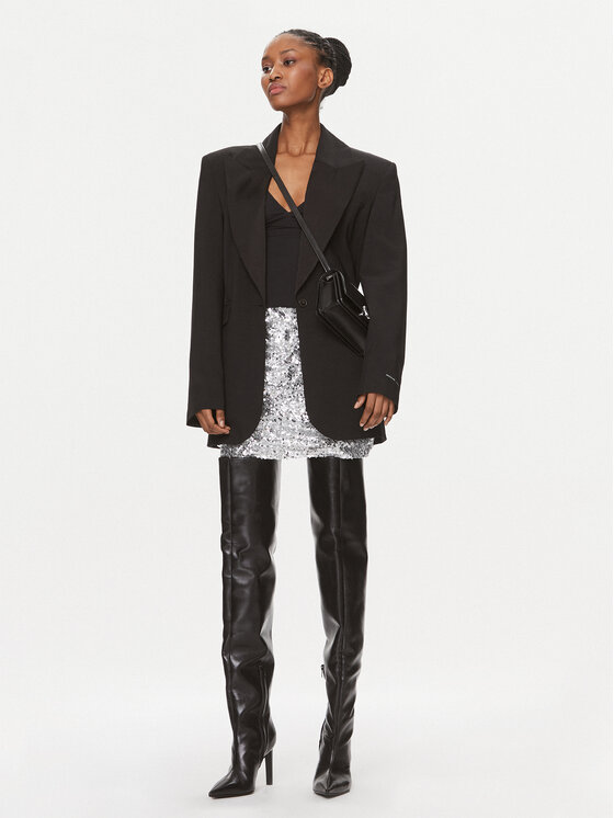 Herskind Herskind mini svārki 4945984 Sudraba Slim Fit